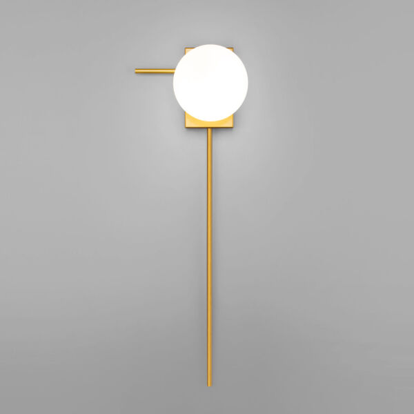 Настенный светильник со стеклянным плафоном 40033/1 золото