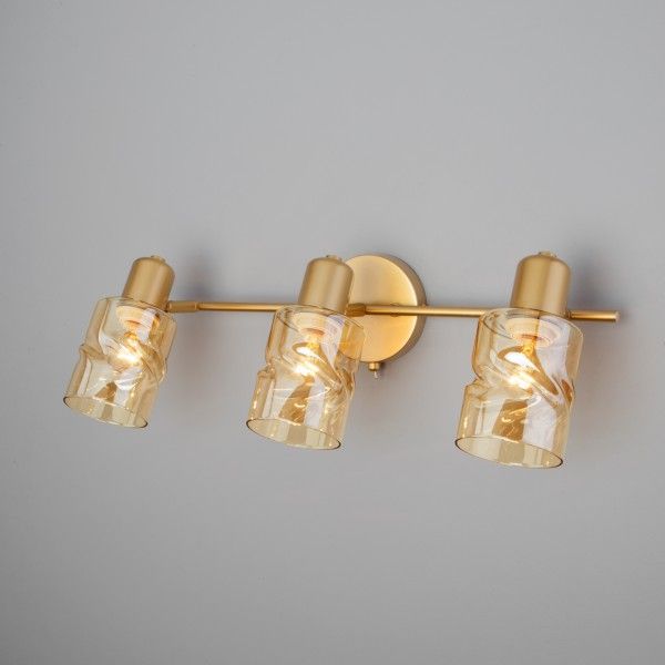 Настенный светильник со стеклянными плафонами 20120/3 перламутровое золото