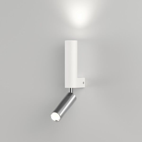 Настенный светодиодный светильник в стиле лофт 40020/1 LED белый/хром