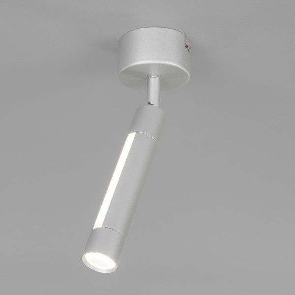 Настенный светодиодный светильник в стиле минимализм 20084/1 LED серебро