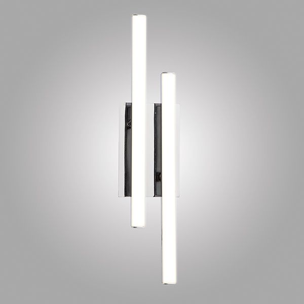 Настенный светодиодный светильник в стиле минимализм 90020/2 хром