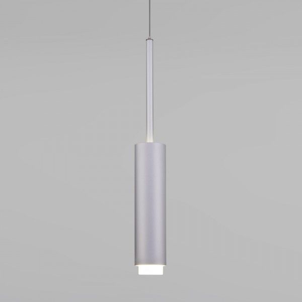 Подвесной светодиодный светильник в стиле лофт 50203/1 LED матовое серебро
