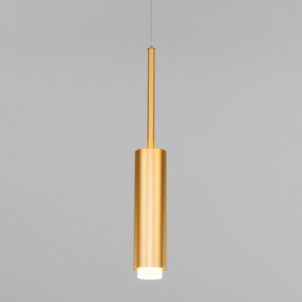 Подвесной светодиодный светильник в стиле лофт 50203/1 LED матовое золото