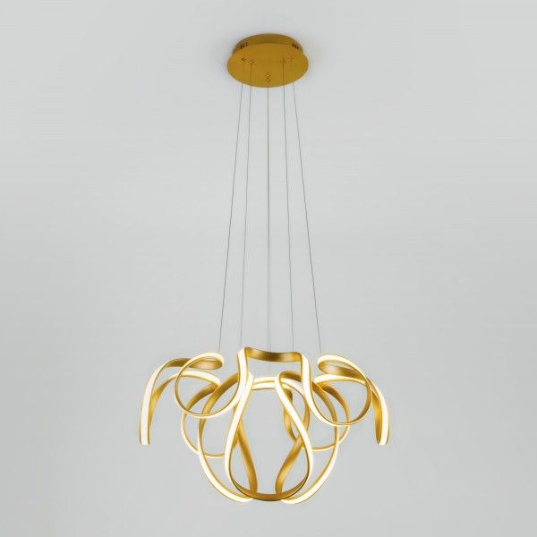 Подвесной светодиодный светильник в стиле минимализм 90138/2 золото