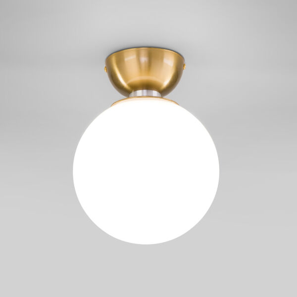 Потолочный светильник со стеклянным плафоном 30197/1 латунь