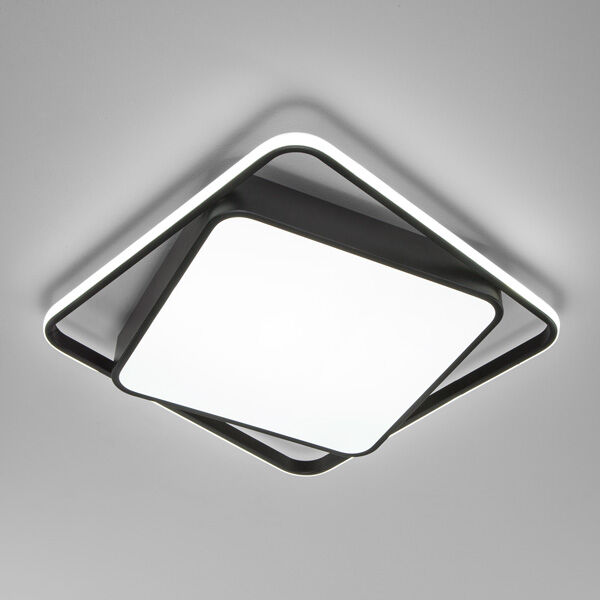Потолочный светодиодный светильник с регулировкой яркости и цветовой температуры 90252/1 черный