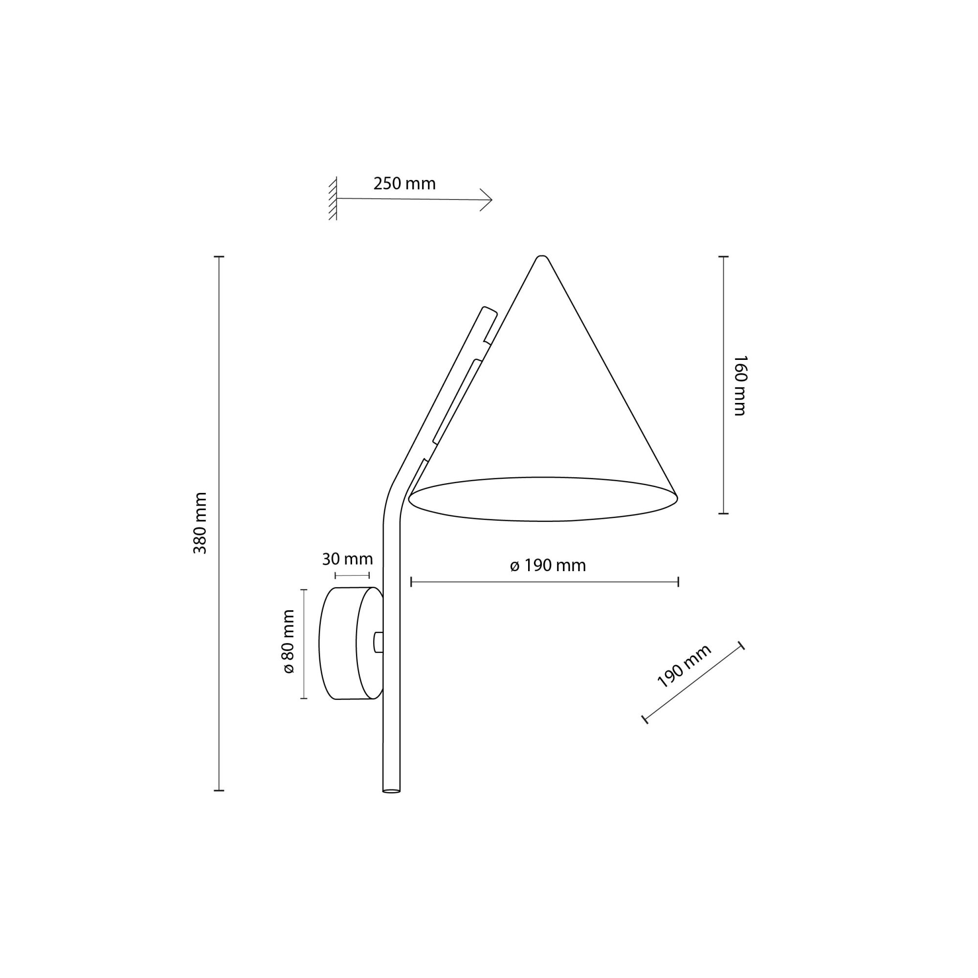 Светильник настенный TK Lighting Cono 11089 CONO BEIGE. Фото 5