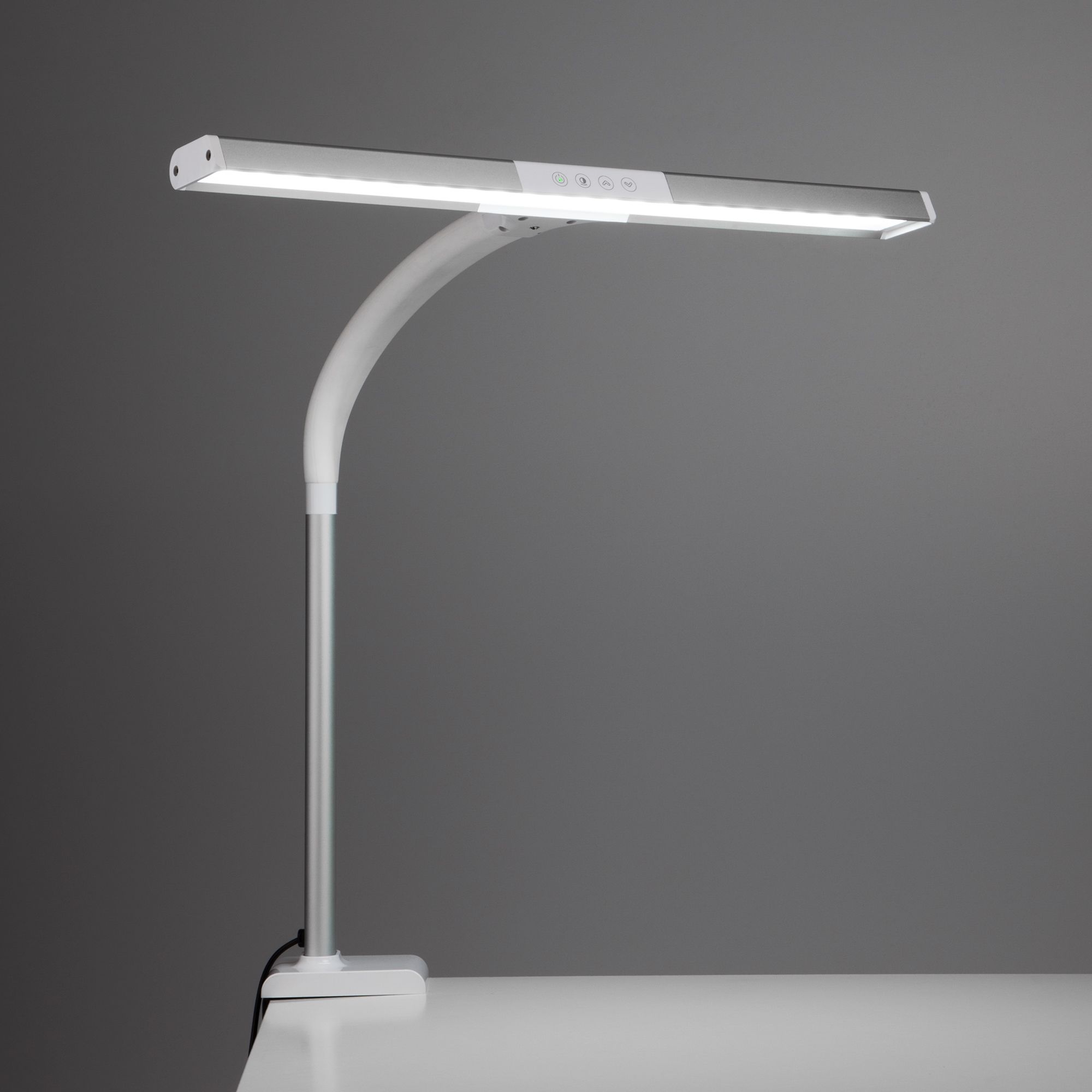 Светодиодная настольная лампа на струбцине Eurosvet Designer 80500/1 белый. Фото 7