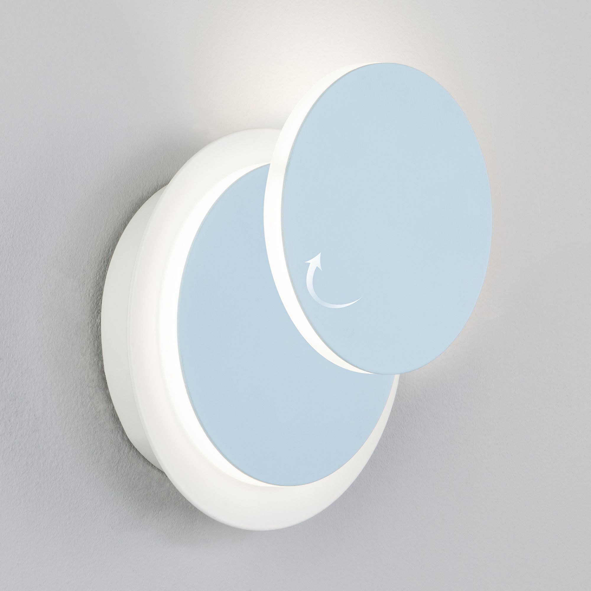 Настенный светодиодный светильник Eurosvet Figure 40135/1 белый/голубой. Фото 4