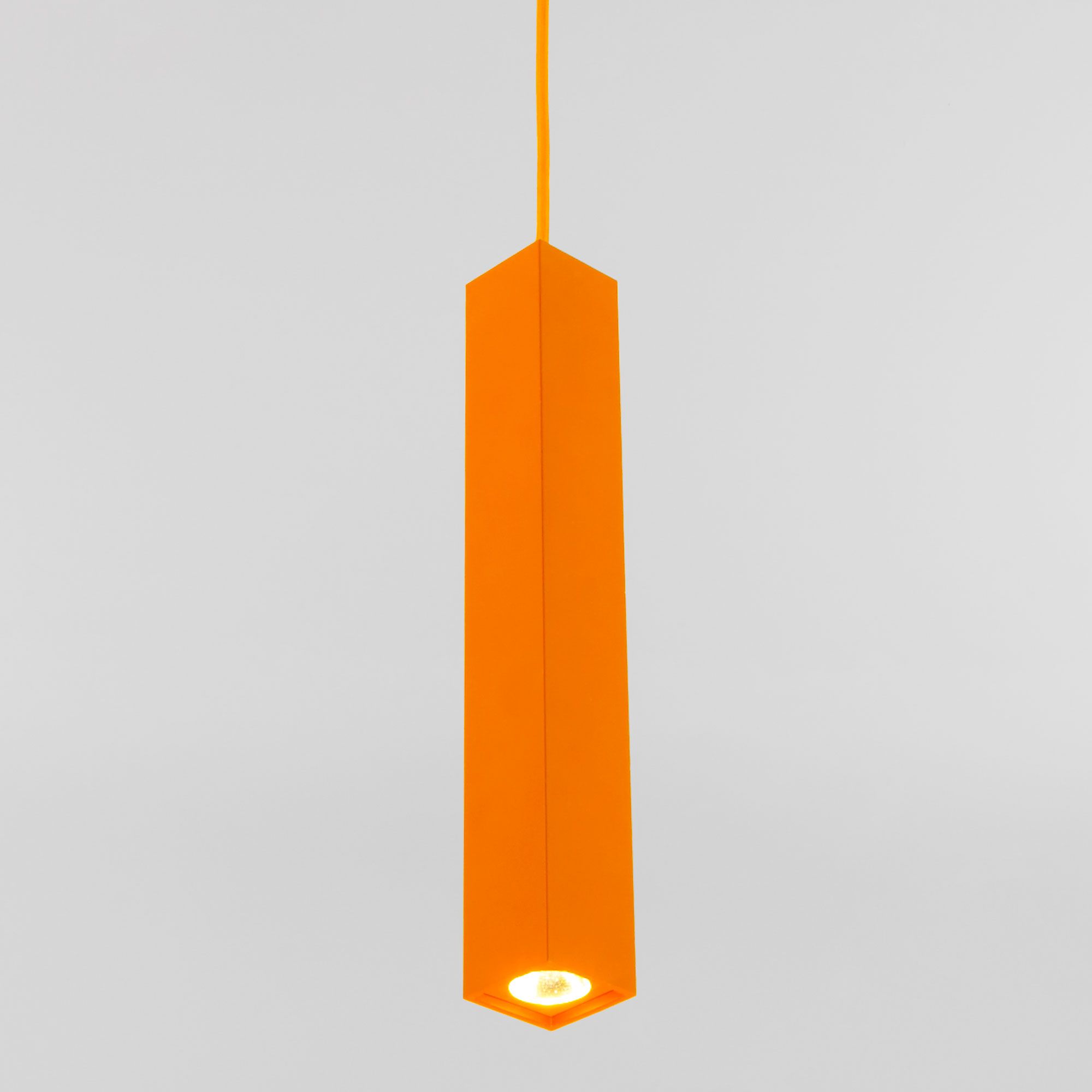 Подвесной светильник Eurosvet Cant 50154/1 LED оранжевый. Фото 1