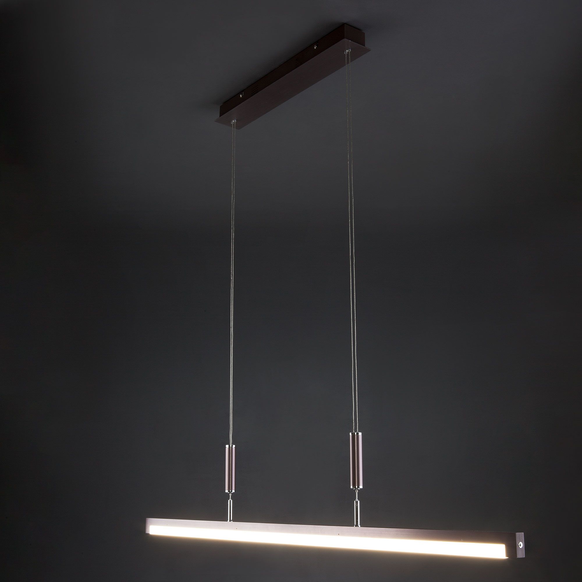 Светодиодный подвесной светильник с лифтом и регулировкой яркости Eurosvet Line 90030/1 коричневый. Фото 2