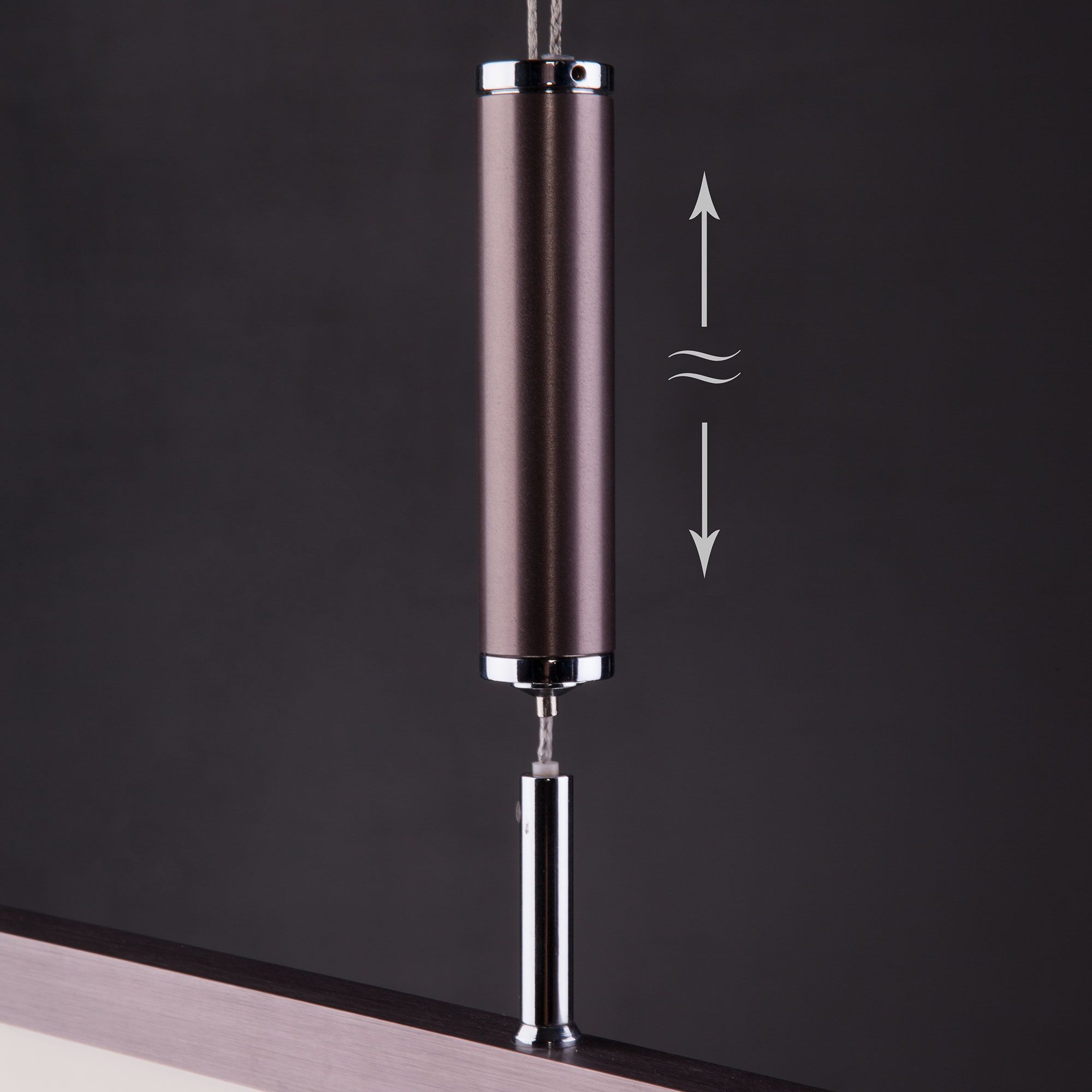 Светодиодный подвесной светильник с лифтом и регулировкой яркости Eurosvet Line 90030/1 коричневый. Фото 5