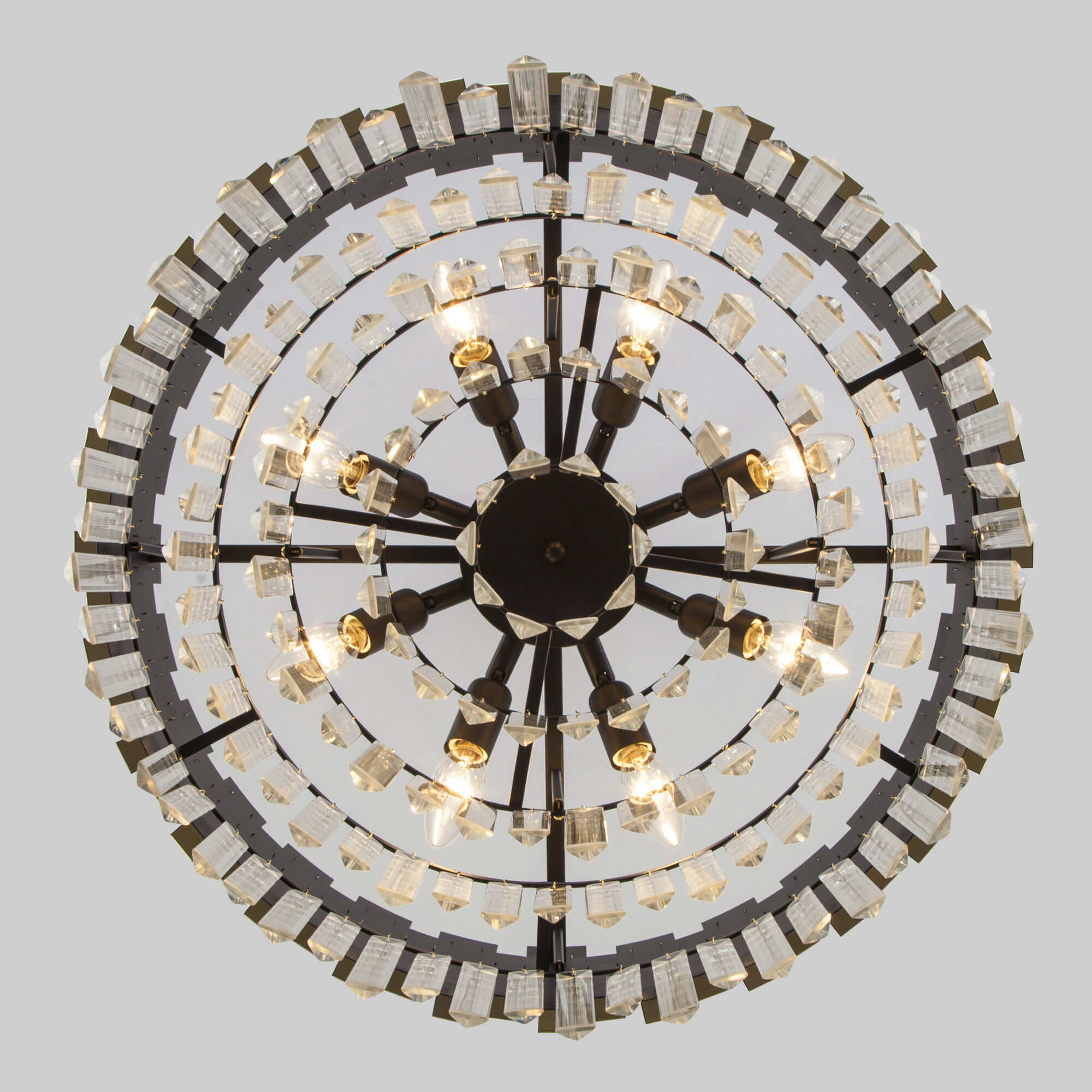 Умный подвесной светильник Bogate's Deseo 337/8 золото / черный. Фото 6