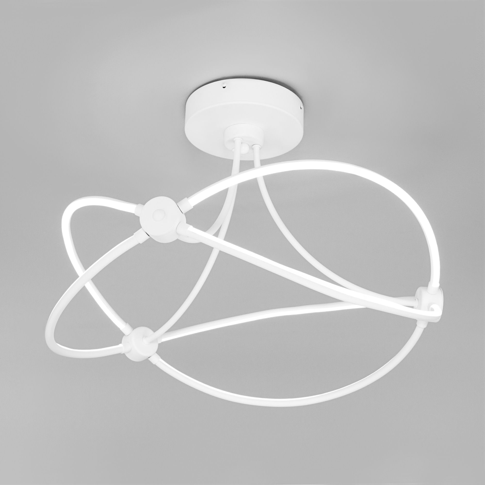 Умный потолочный светильник Eurosvet Petto 90246/6 белый Smart. Фото 1